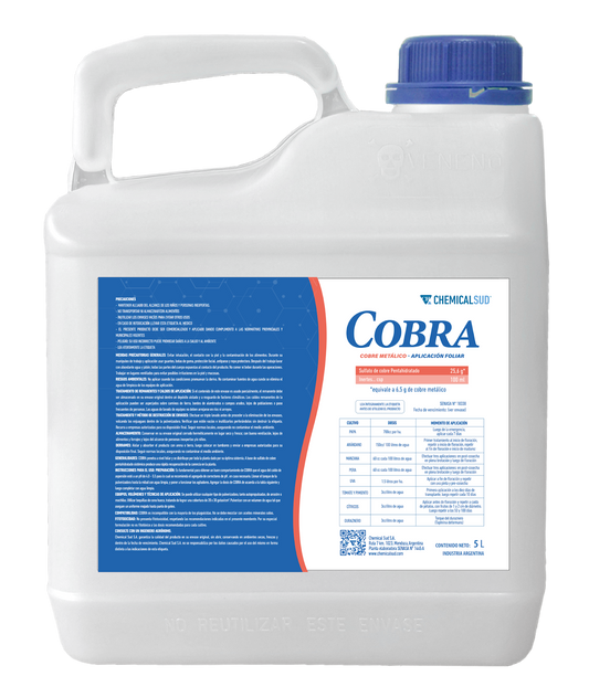 Foliar Cobra x 5 L - Chemical Sud (bidón)