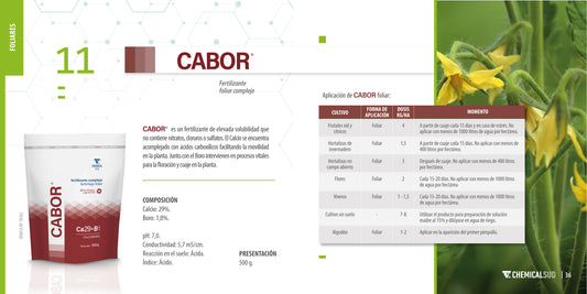 Cabor 5kg | Calcio Boro | Floración y cuaje